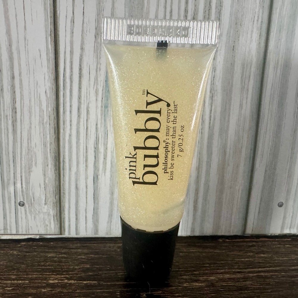 Philosophy Pink Bubbly Flavored Lip Shine Shimmer Gloss 0.25 oz Tube